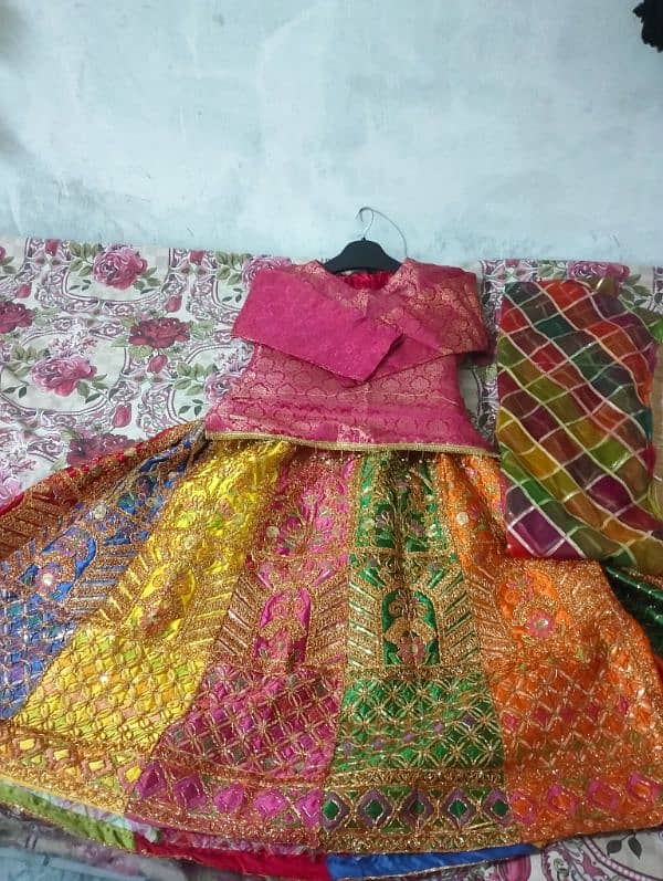 Lehnga,dupta,Kurtii with Earrings teka 4