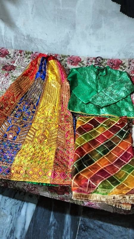 Lehnga,dupta,Kurtii with Earrings teka 3