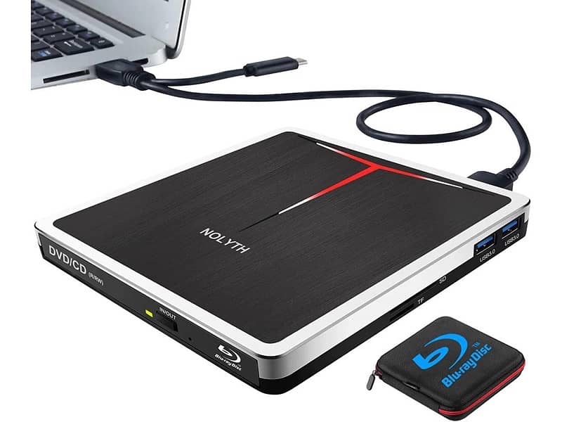 External Blu Ray Drive Portable CD DVD 5