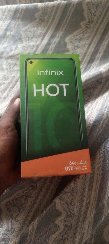 Infinix hot 10 64Gb+4gb with original box 5