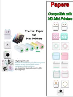 mini printer roll PeriPage 56×30mm Thermal Paper 3-Rolls/Box 0