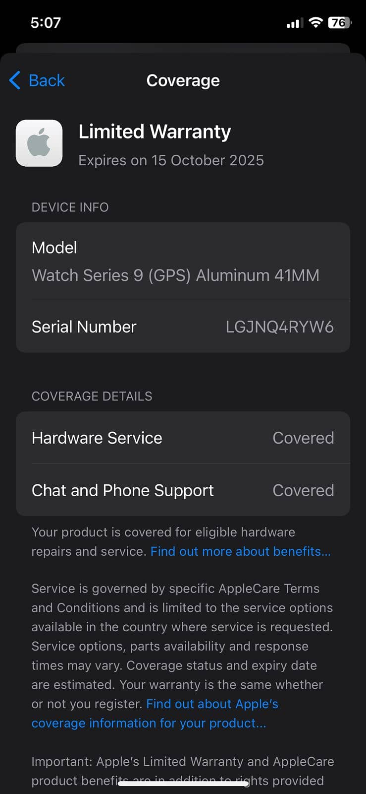 Apple Watch Series 9 GPS 41mm Midnight with Aluminium Case 10