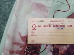 antique and rare  cheque