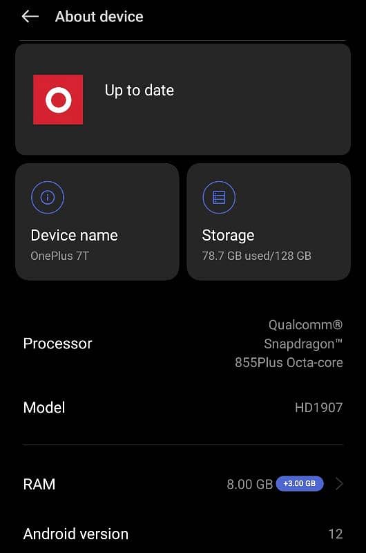 OnePlus 7T 8/128 5