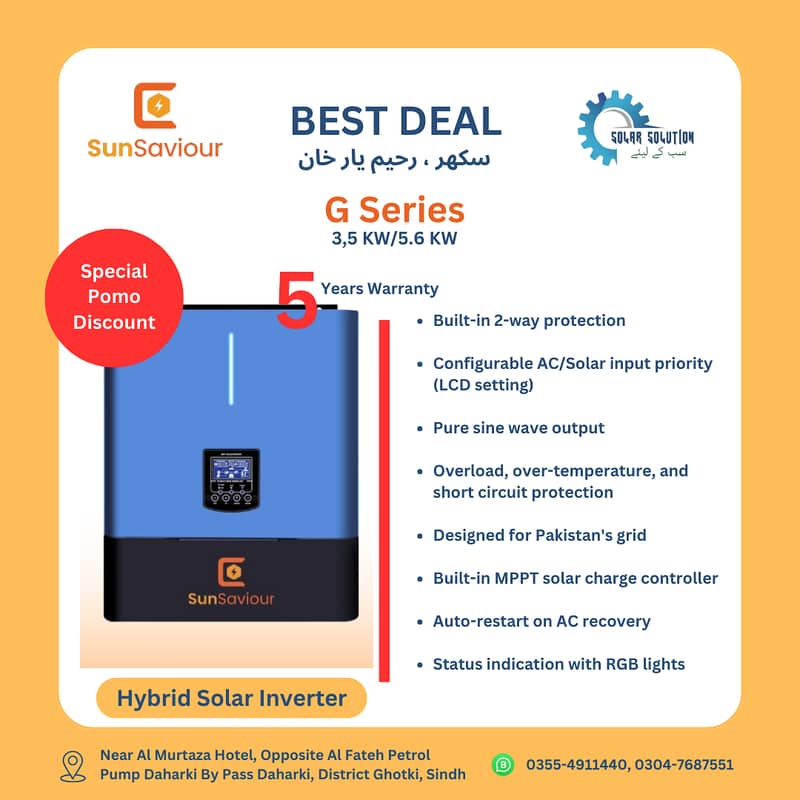 SunSaviour Hybrid Inverters with Promotional Discount Offer 1