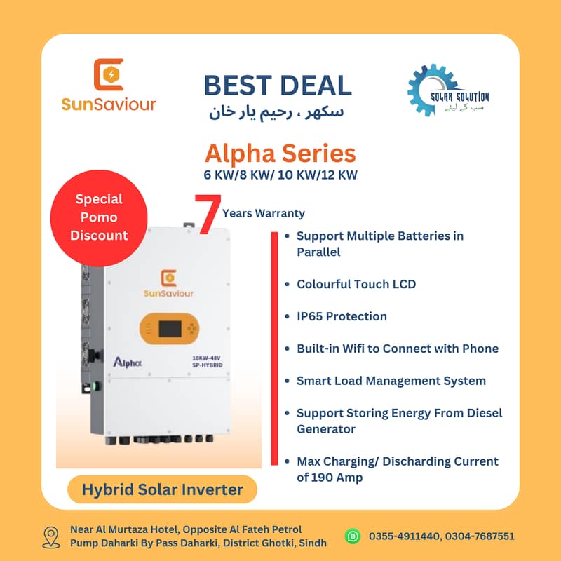 SunSaviour Hybrid Inverters with Promotional Discount Offer 3