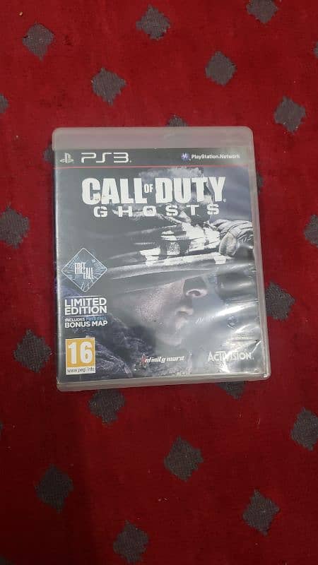 PS3 disc games MW3 blackops 2 and cod ghosts 5