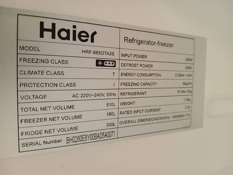 double door Haier refrigerator 10/10 4