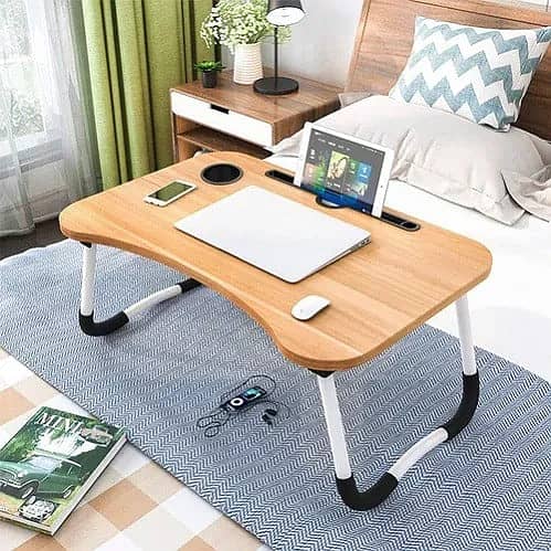 Wooden Laptop Table Stand Multipurpose MDF High Quality Table Desk 0