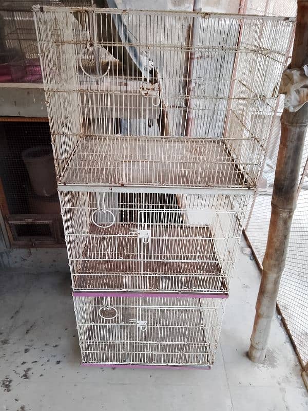 used cages for sale condition ok hai READ DESCRIPTION 1