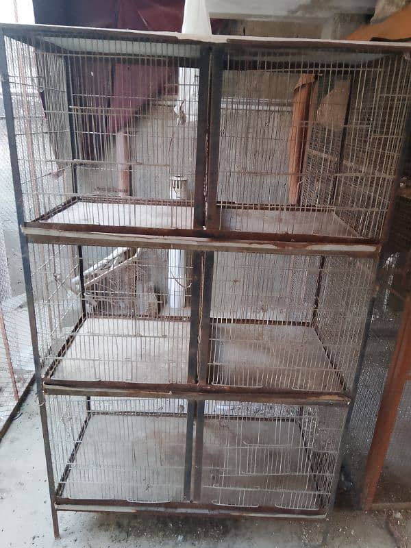 used cages for sale condition ok hai READ DESCRIPTION 2