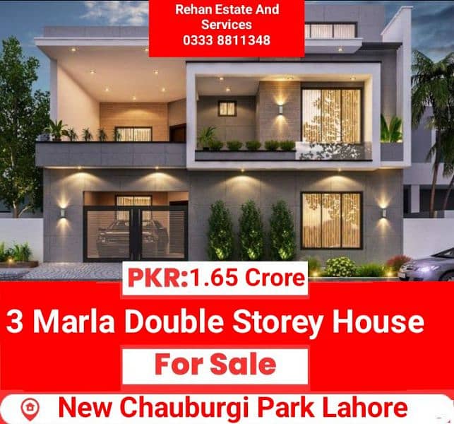 3 Marla House For Sale At New Chauburgi Park Lahore 0