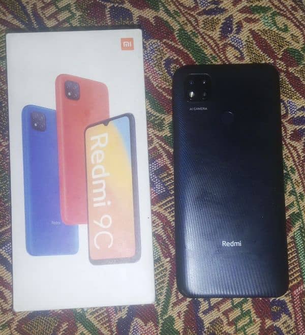 redmi 9c with box 0