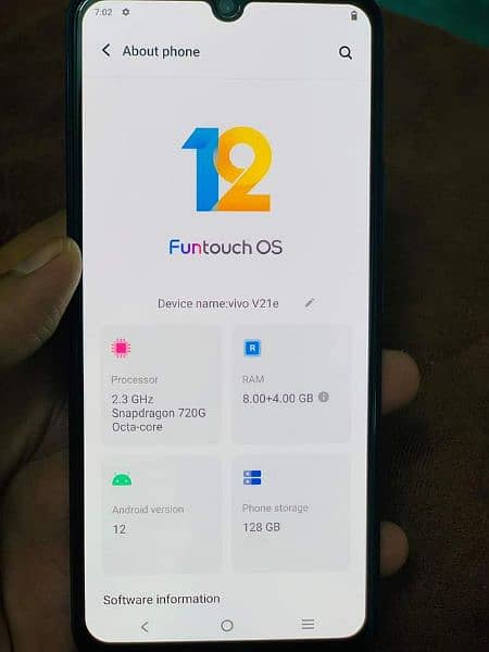 vivo v21e PTA approved 8gb 128gb 1