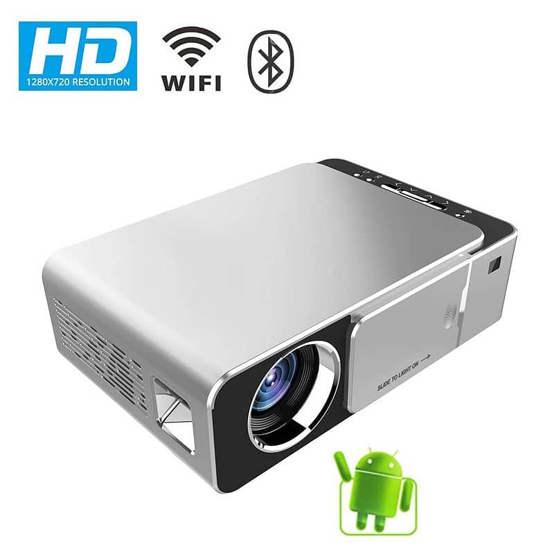 Projector And Diffrent Screen Available Ts-6 Yjmoye Portable Projector 1