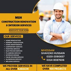 Construction/ Renovation/ Interior Design/House Repair & Paint