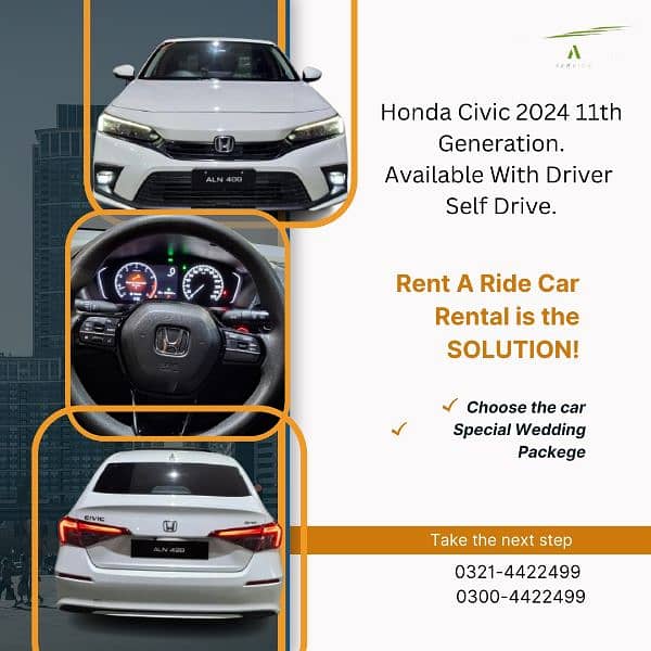 Rent a Car/Car Rental/Self Drive | Altis/Honda/civic |All Car rental 6