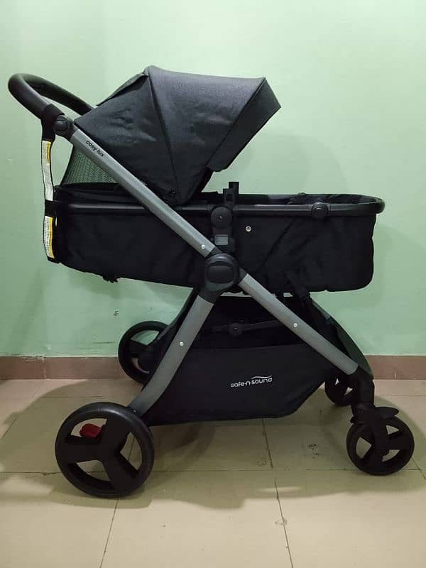 UK Imported Stroller + Bassinet Cot 3