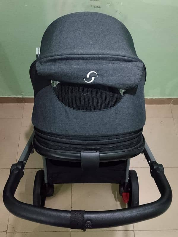 UK Imported Stroller + Bassinet Cot 10