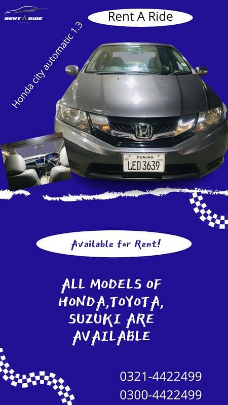 Honda/Altis/Grande/Self rent a Car/Rental services/Car without driver 8