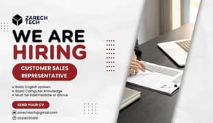 Customer Sales Representative (Male & Female)