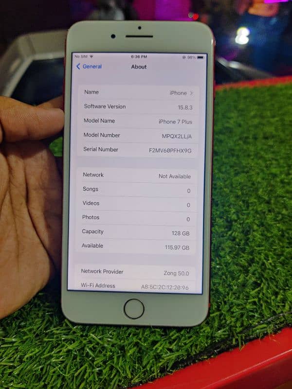 Iphone 7 plus PTA approved 128gb 2