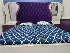 Bed with mattres, Almari, dressing, stool with carpet