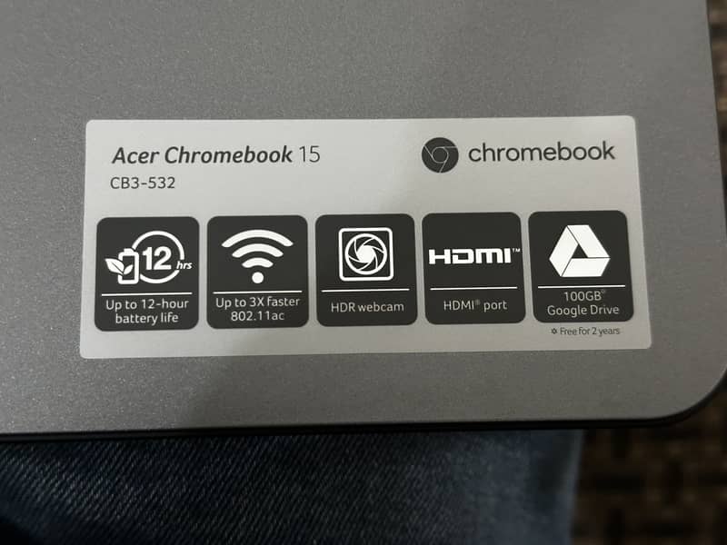 New Acer Chromebook 15 CB3-532-N15Q9 8