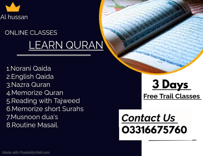 Quran Tutor in Lahore - Learn Quran Online - Quran Teaching Services 0