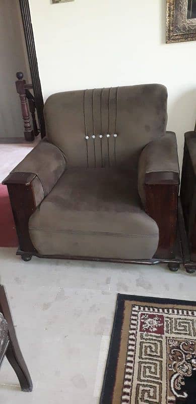 sofa set solid wooden for sale 0