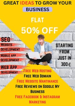 Get 50% Discount On Web Development