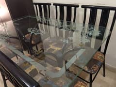 Dining table with 6 chairs