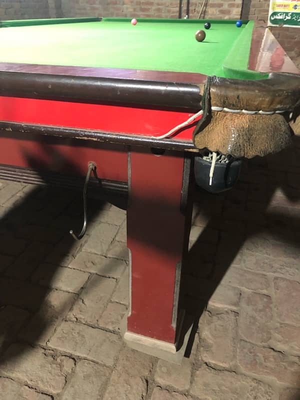 snooker table 6/12 4