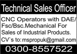 Tecnical Sales Officers