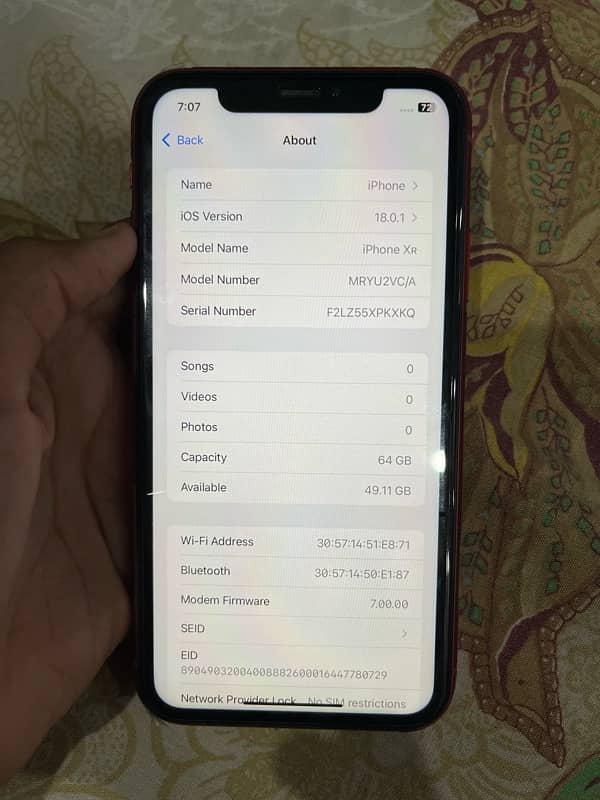 Iphone Xr non-pta water pack 64gb 16