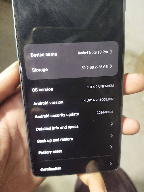 redme Note 13 pro 8/256 with charger 10/10 condition 6