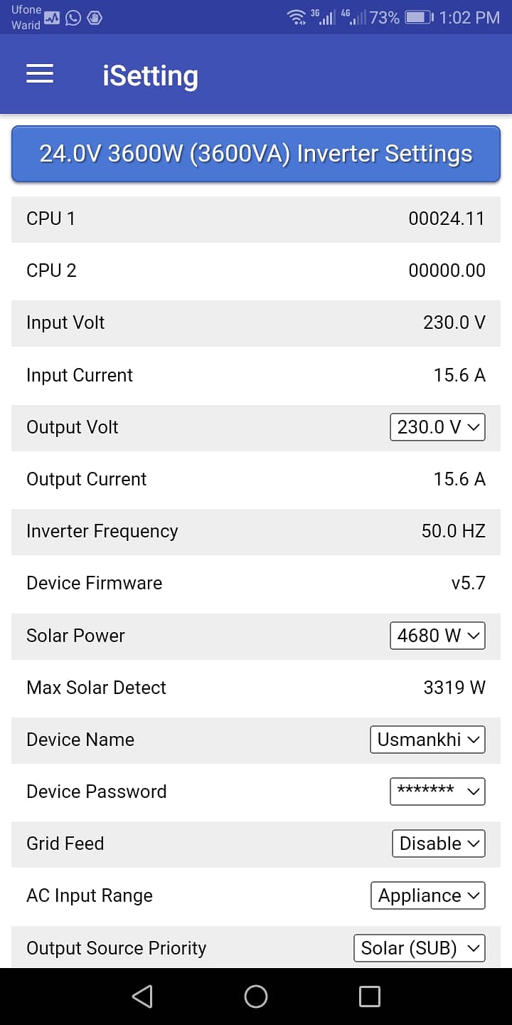 Solar wifi device for all hybrid inverter 4