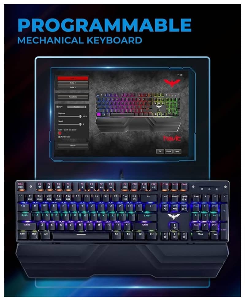 RGB Backlit 104 Key Programmable Mechanical Keyboard & Mouse Combo 2