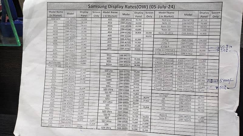 i am selling my samsung all model parts. 03289203346 1