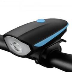 2-in-1 Rechargeable  Cycle Light|Horn Cycle LED Front Light 0