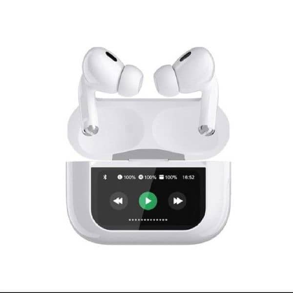 Touch screen Enc/Anc wireless earbuds - Display with multifunction 2