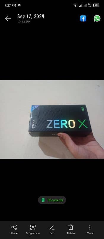 infinix zero X new 8GB + 3 RAM 128 GB storage G 95 processor with box 3