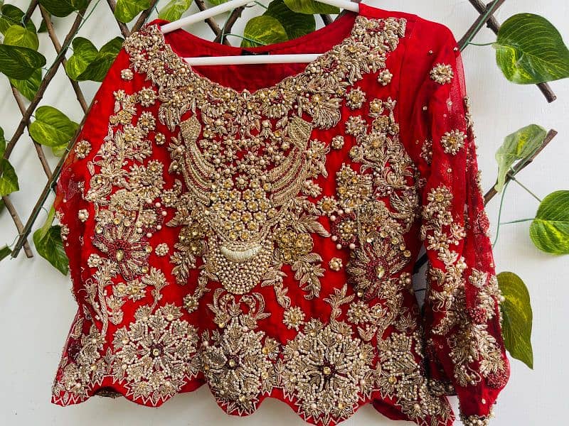 barat Bridal Dress Just 1 time use , just like new ,Red Graceful color 1