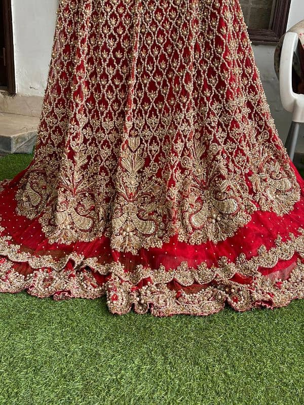 barat Bridal Dress Just 1 time use , just like new ,Red Graceful color 3