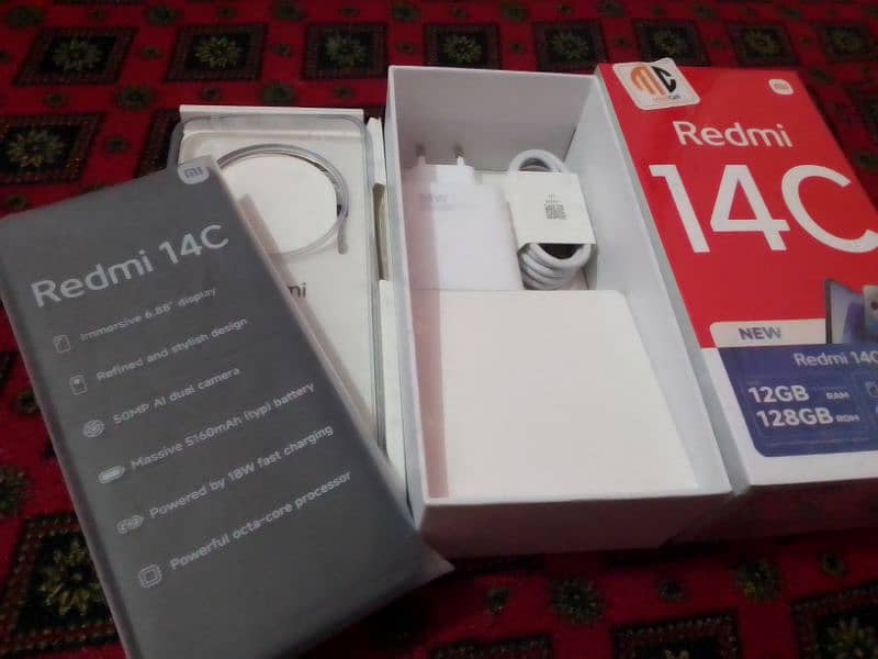 redmi 14c 6+6 12gb ram 128 unique color brand new 3