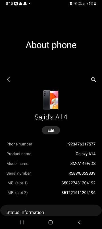 Samsung  A14 0