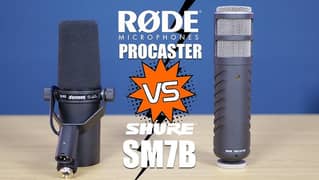 Rode Procaster Dynamic microphone, above SM7b, rode wireless | podcast