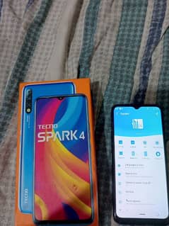 TECNO SPARK 4 ALL OK SET  ARJENT SALE  BOX AVAILABLE