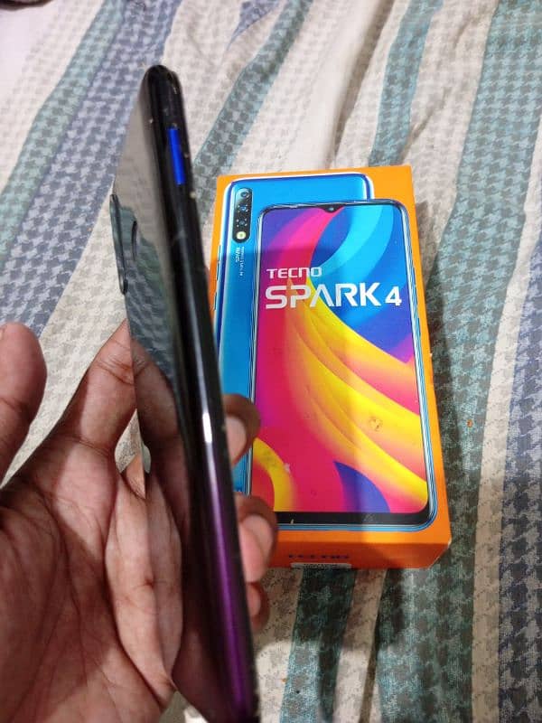 TECNO SPARK 4 ALL OK SET  ARJENT SALE  BOX AVAILABLE 3