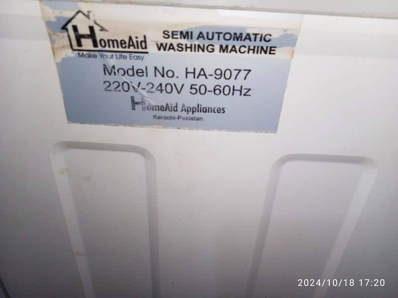 HOME AID WASHING MACHINE twin top 10 kg 8